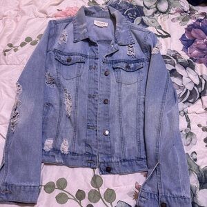 Distressed Denim Jacket